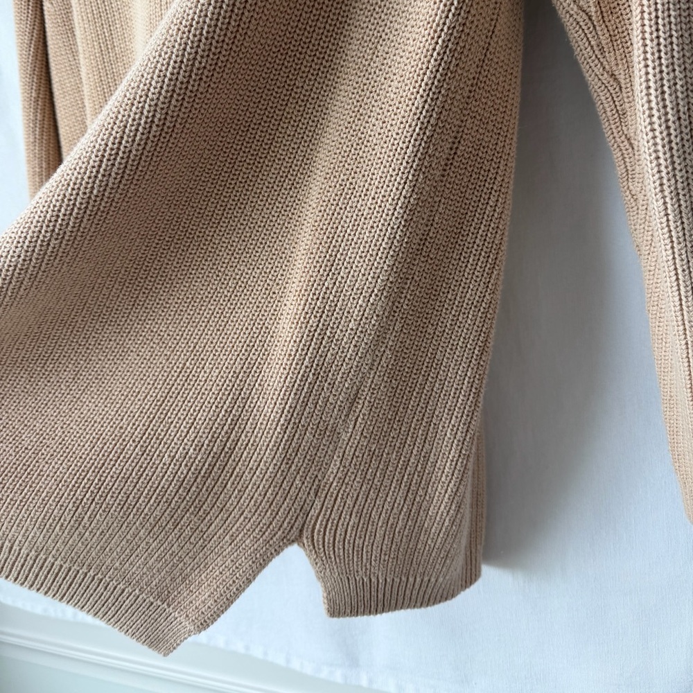525 America Oat Emma Shaker Sweater Size Medium 100% Cotton - Picture 6 of 6